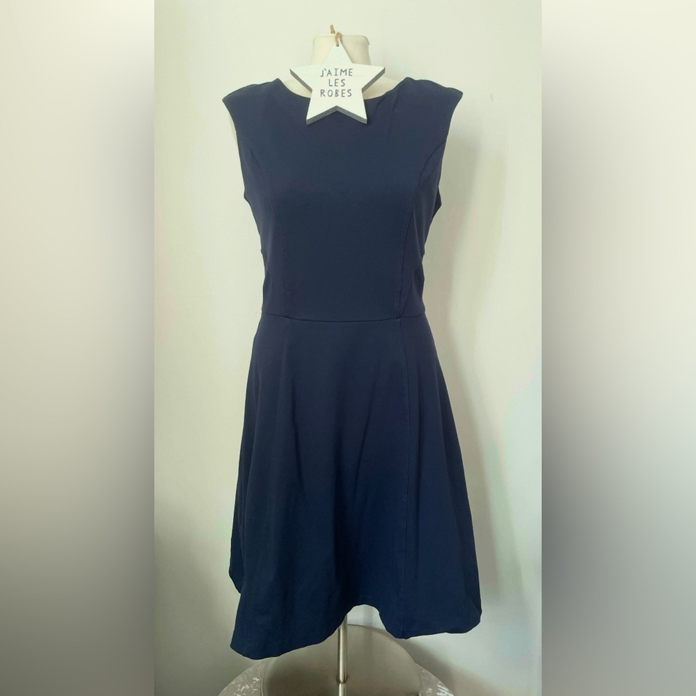 CYNTHIA ROWLEY Midnight Blue Sleeveless Midi Dress